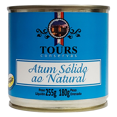 Atum Sólido ao Natural 180 g Lata Tours