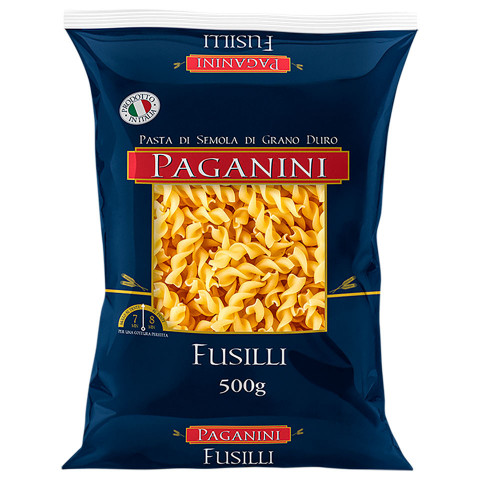 Macarrão Grano Duro Fusilli 500 g Pacote Paganini