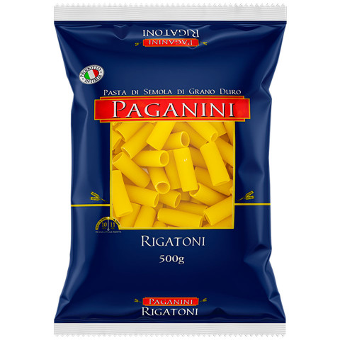 Macarrão Grano Duro Rigatoni 500 g Pacote Paganini