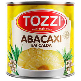 Abacaxi em Calda Rodela 400 g Lata Tozzi