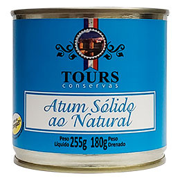 Atum Sólido ao Natural 180 g Lata Tours