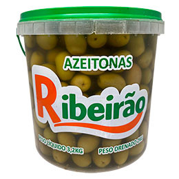 Azeitona Verde Extra Graúda Arauco 12/16 2 kg Balde Ribeirão
