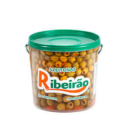 Azeitona Verde Recheada Com Pimentão 2 kg Balde Ribeirão Verde Recheada com Pimentão 2 kg Balde Ribeirão
