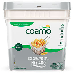 Gordura Vegetal Composta de Soja e Palma 14,5 kg Balde Fry 400 Coamo