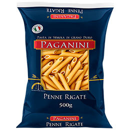 Macarrão Grano Duro Penne Rigate 500 g Pacote Paganini