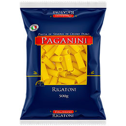 Macarrão Grano Duro Rigatoni 500 g Pacote Paganini