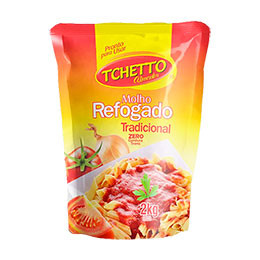  Molho de Tomate Temperado Tradicional 2 kg Pouch Tchetto