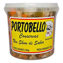 Picles 2 kg Balde Portobello