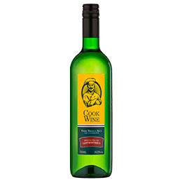 Vinho Culinário Branco Seco Com Condimentos 750 ml Vidro Cook Wine