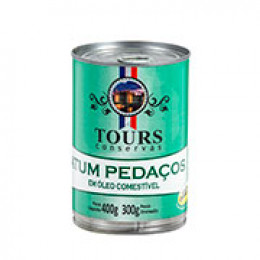 Atum Pedaços em Óleo 300 g Lata Tours