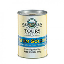 Atum Sólido em Óleo 300 g Lata Tours